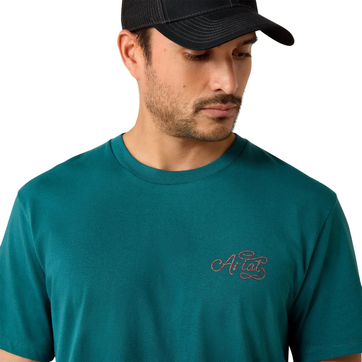 Ariat Mens BBQ Cattle Skull Freedom SS Tee