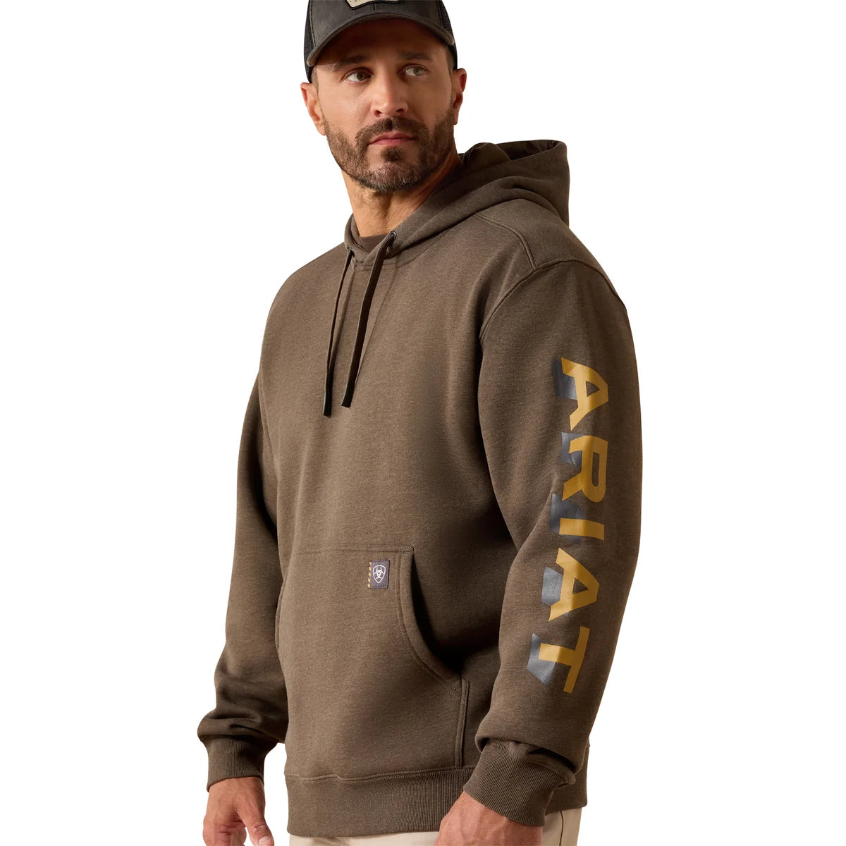 Ariat Mens Rebar Lightweight Logo Hoodie
