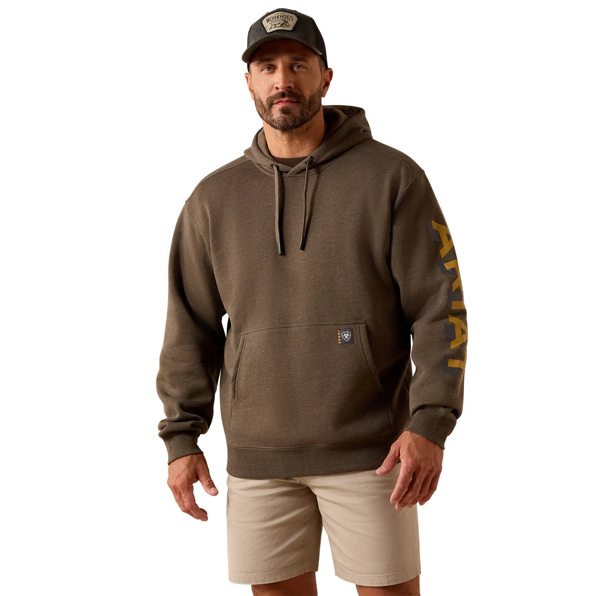 Ariat Mens Rebar Lightweight Logo Hoodie