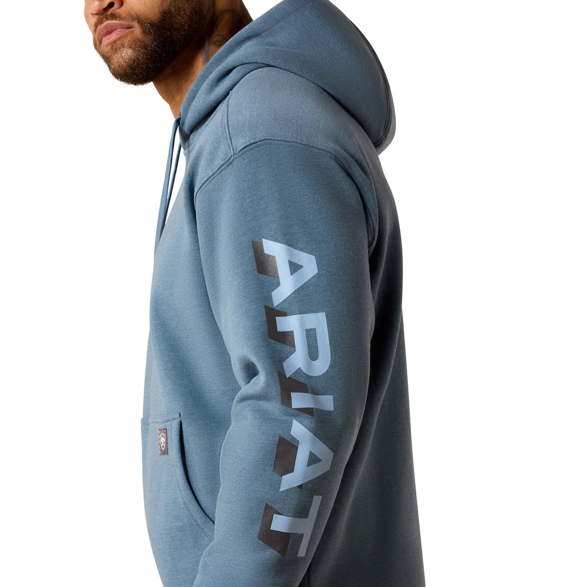Ariat Mens Rebar Lightweight Logo Hoodie