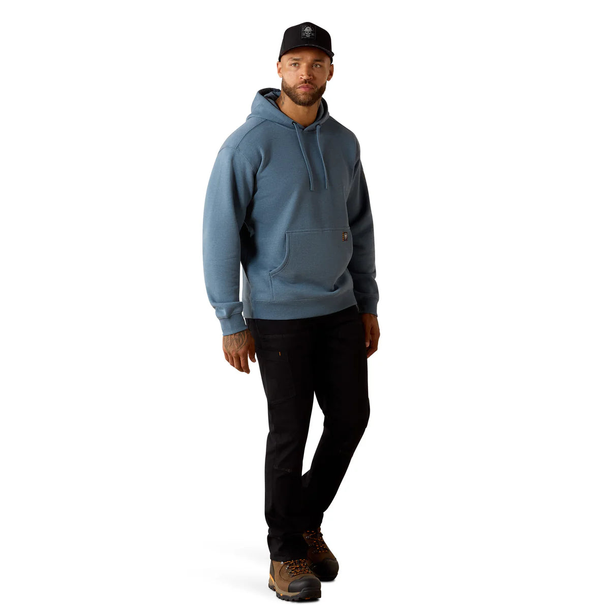 Ariat Mens Rebar Lightweight Logo Hoodie