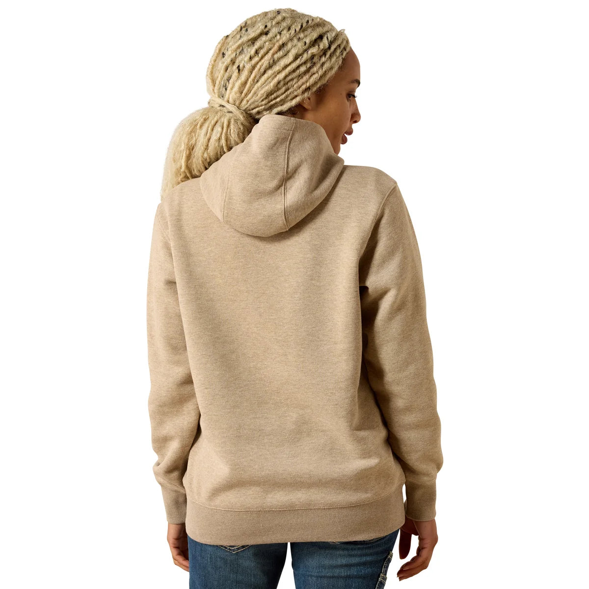 Ariat Womens Rebar Lightweight Logo 1/2 Zip Hoodie
