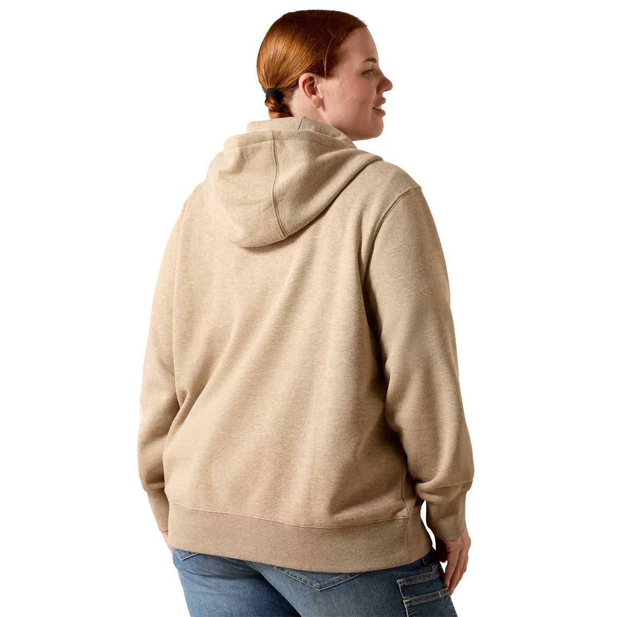 Ariat Womens Rebar Lightweight Logo 1/2 Zip Hoodie