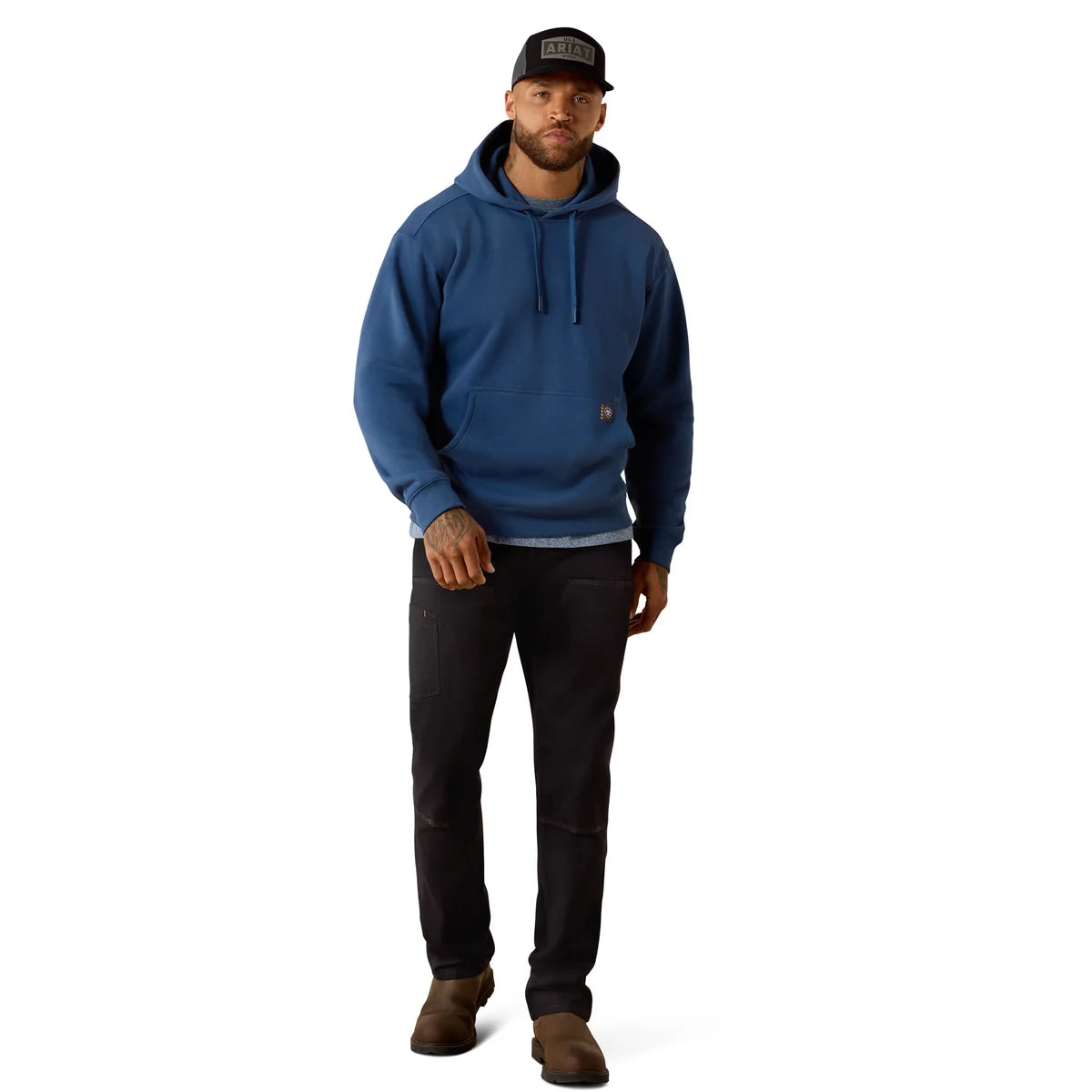 Ariat Mens Rebar Lightweight Logo Hoodie