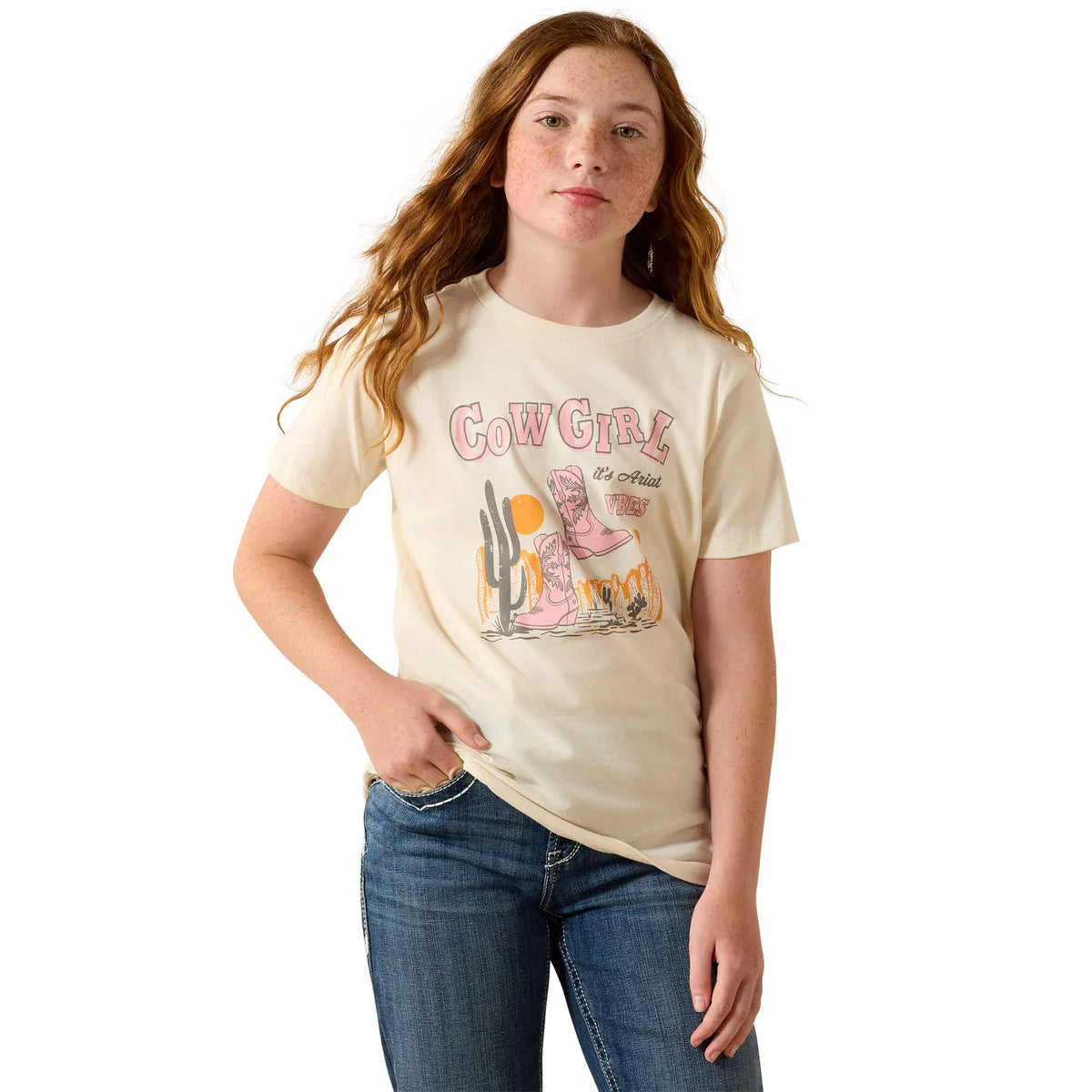 Ariat Girls Cowgirl Vibes SS Tee