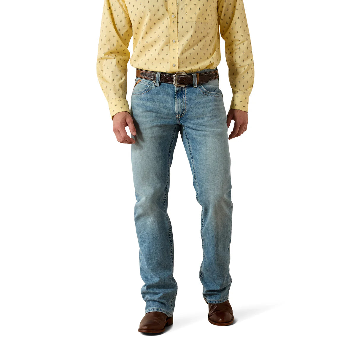Ariat Mens M4 Relaxed Gus Boot Leg Jeans