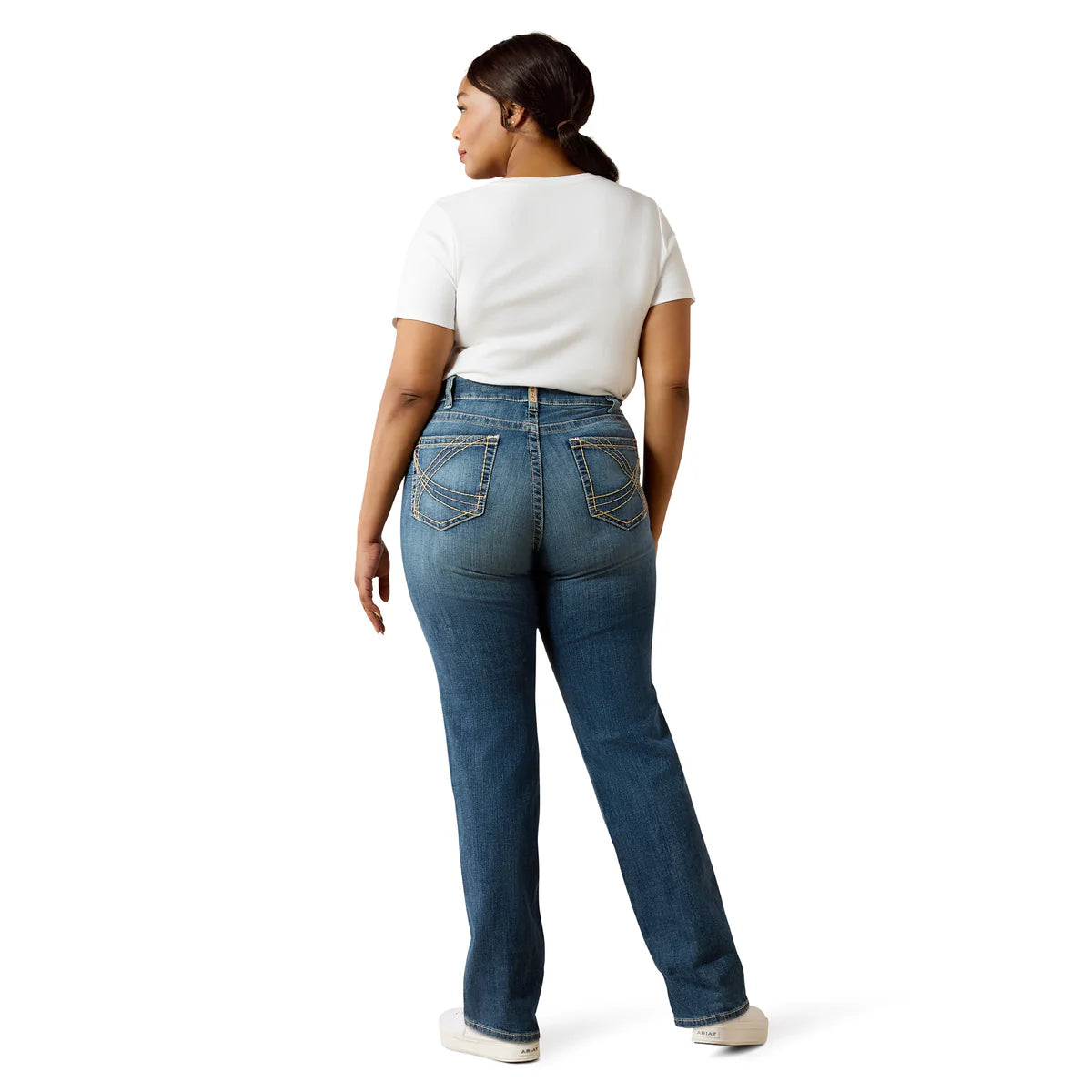 Ariat Womens Estelle Mid Rise Straight Leg Jeans