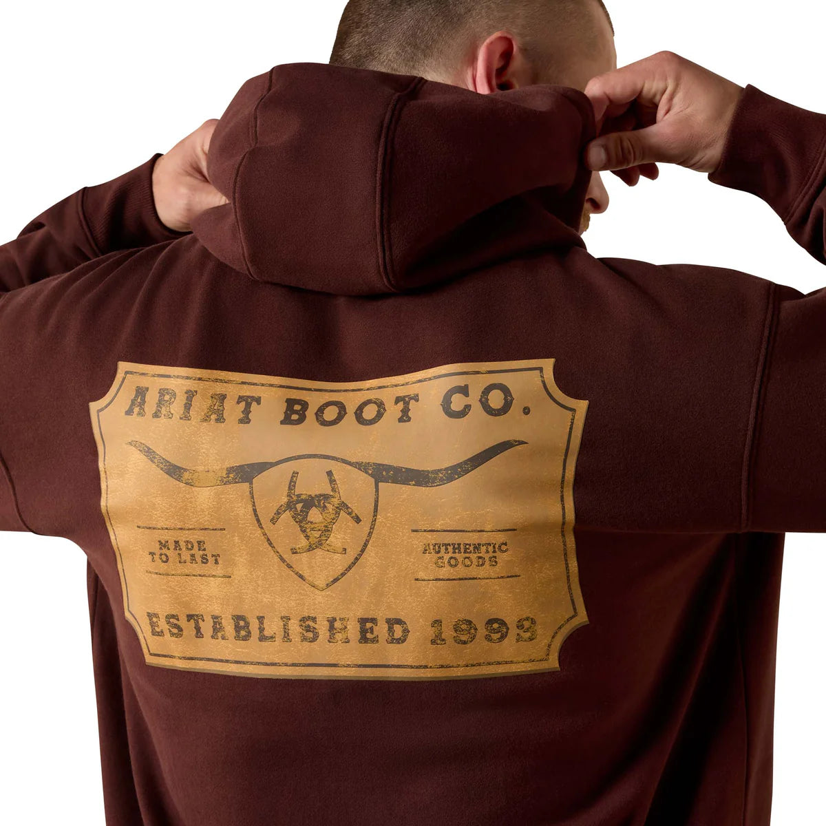 Ariat Mens Shield Steerhead Hoodie