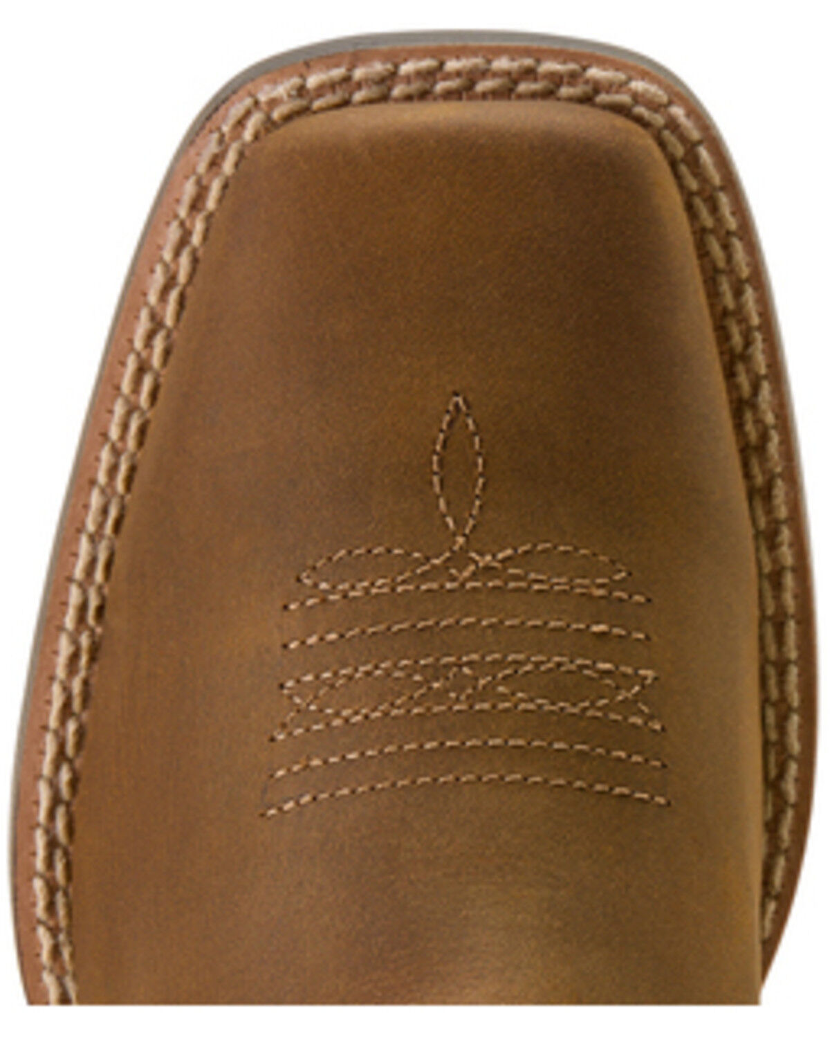 Ariat Kids Deer Ridge Wide Square Toe Boot in Distressed Brown