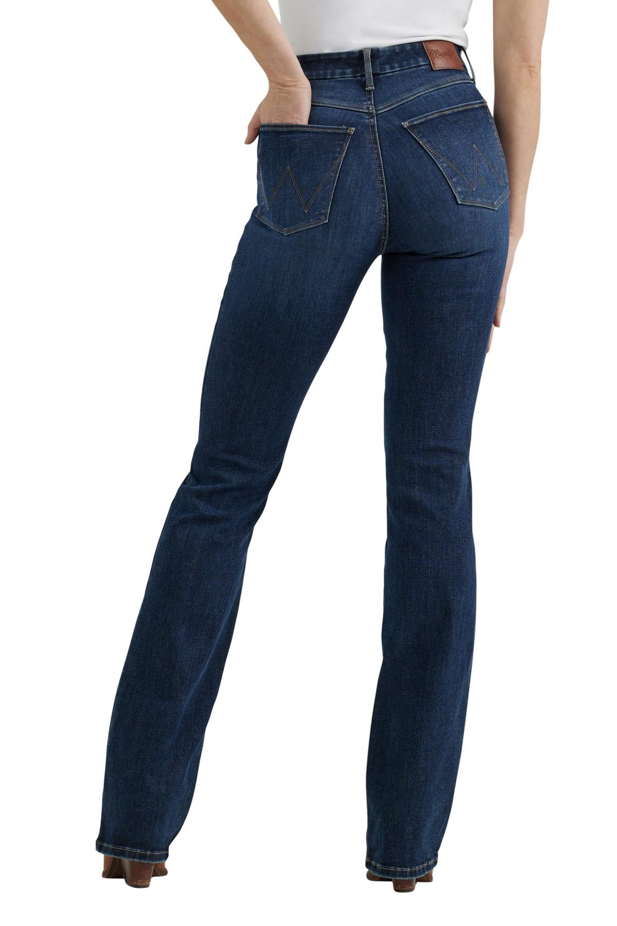 Wrangler Womens Hi Rise Bespoke  Boot Jeans