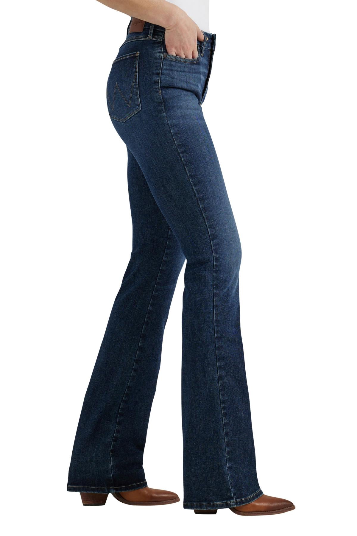 Wrangler Womens Hi Rise Bespoke  Boot Jeans