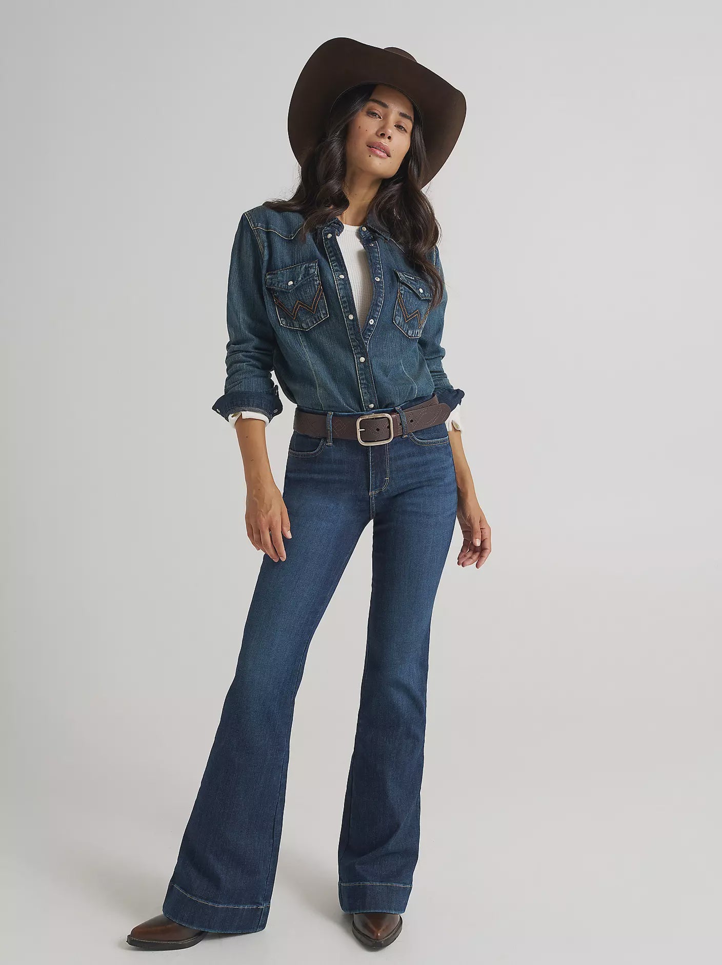 Wrangler Womens Bespoke Hi Rise Trouser Jeans Alexandra