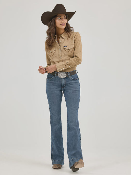 Wrangler Womens Retro Bailey High Rise Trouser Jean