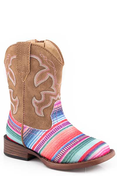 Roper Toddler Glitter Serape Boot