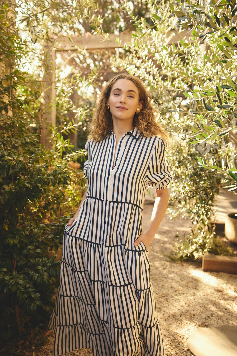 Alessandra Marlow Breton Linen Dress