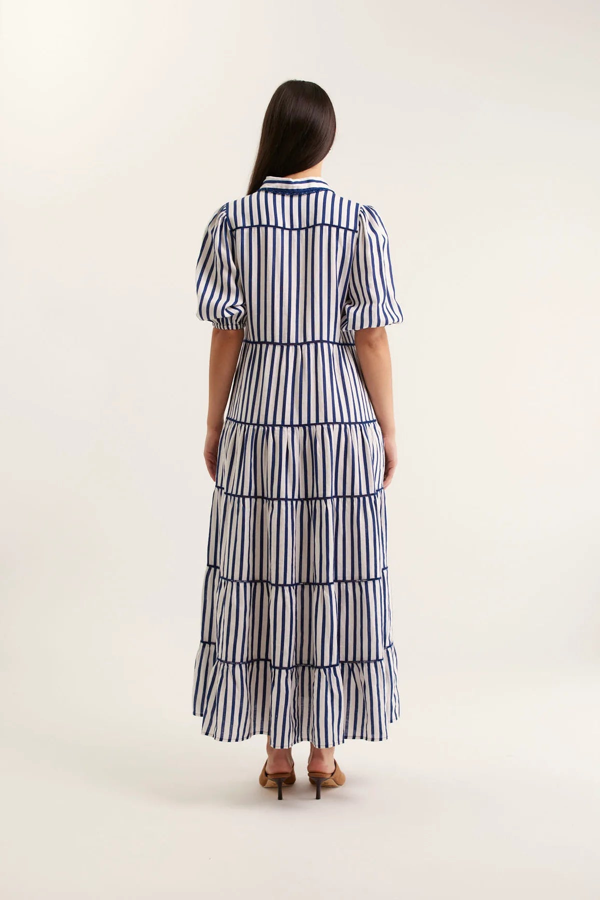 Alessandra Marlow Breton Linen Dress
