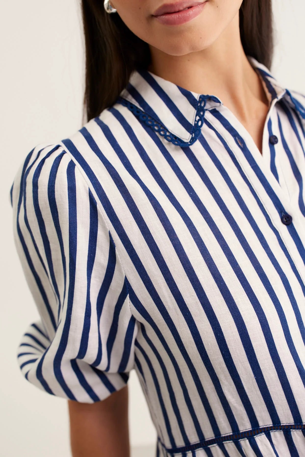 Alessandra Marlow Breton Linen Dress