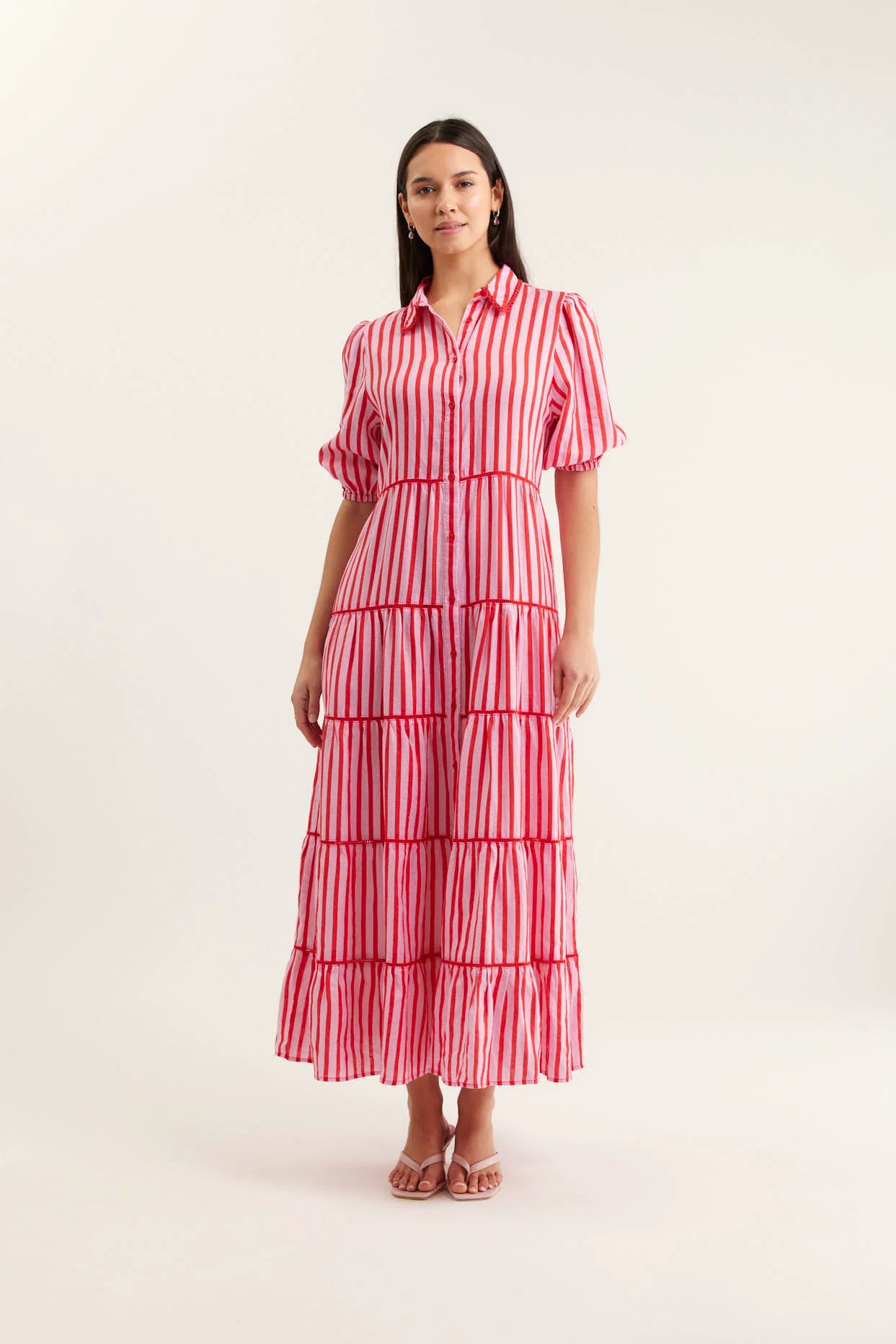 Alessandra Marlow Breton Linen Dress