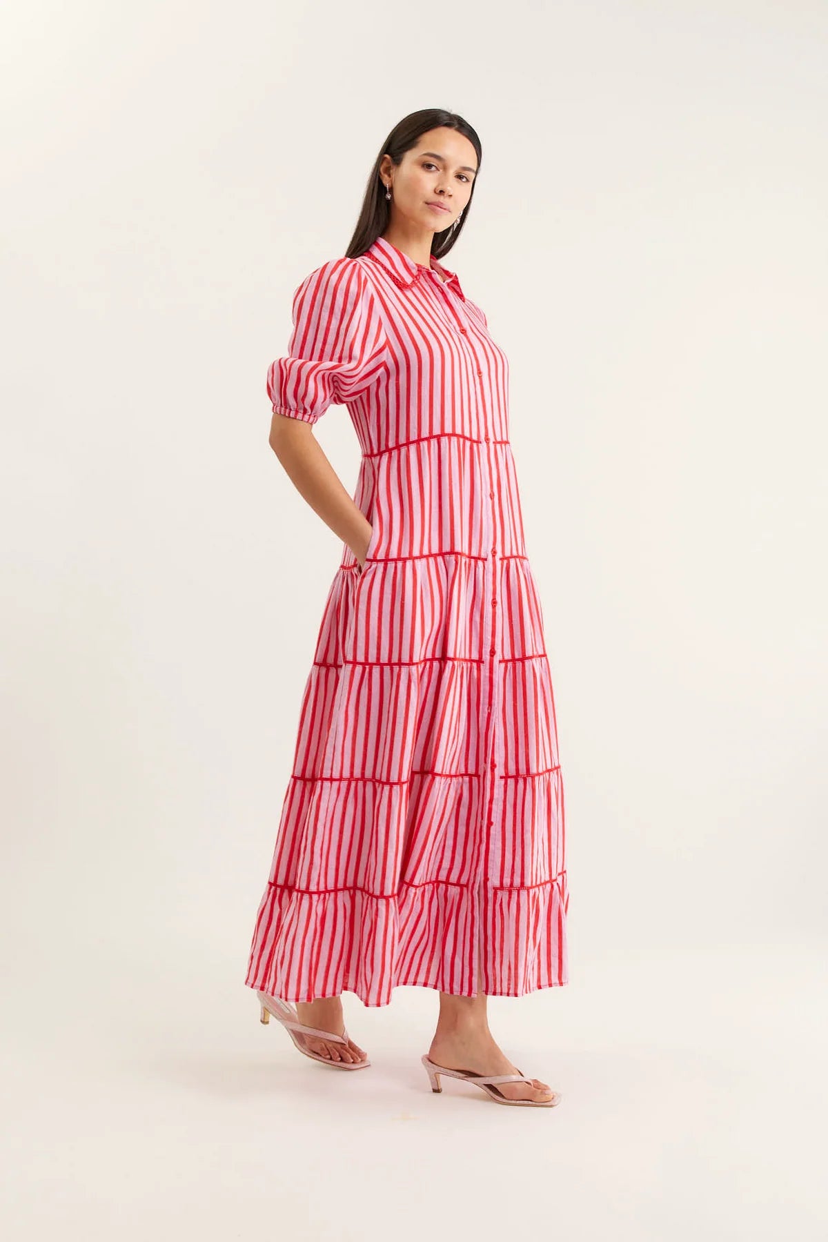 Alessandra Marlow Breton Linen Dress