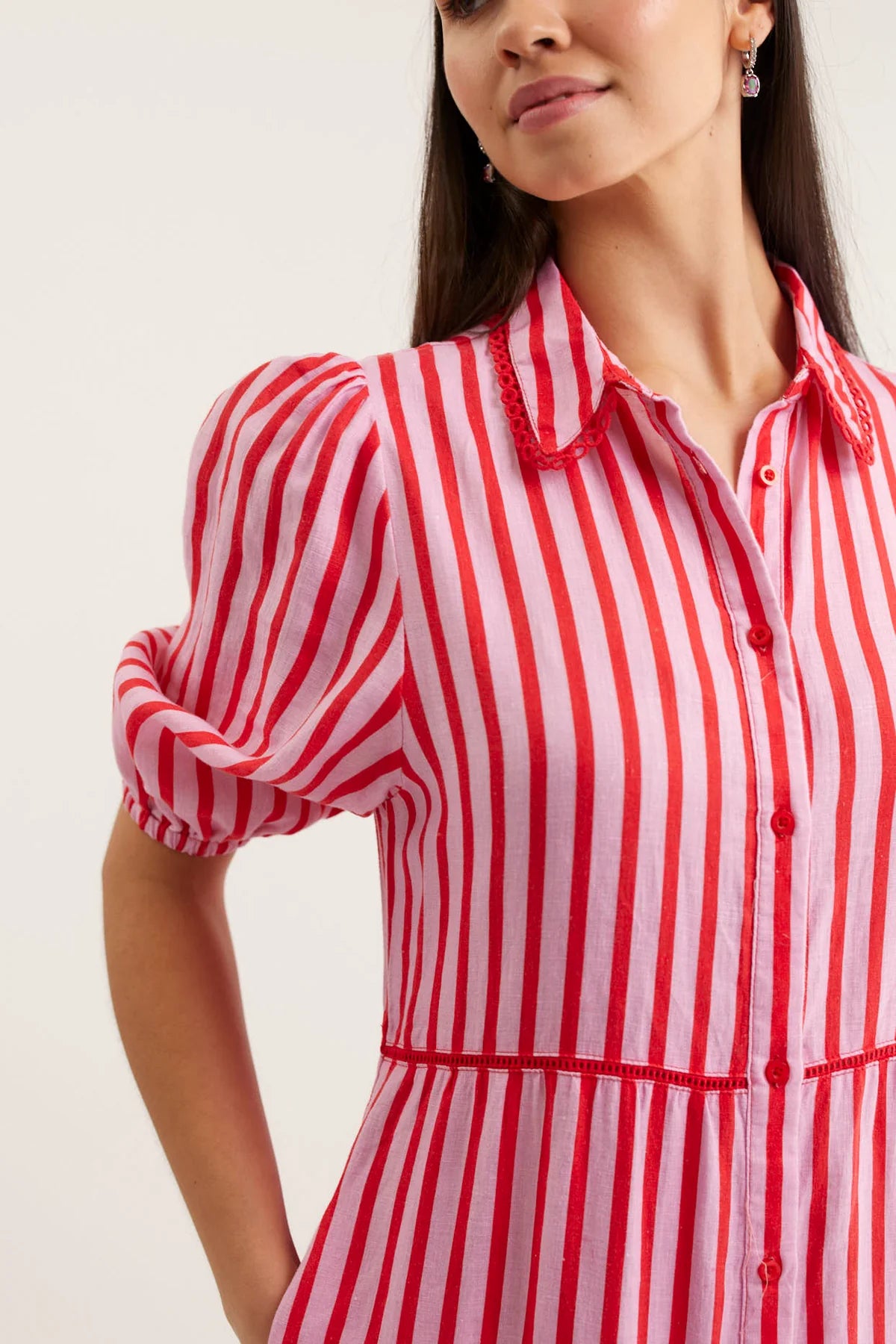 Alessandra Marlow Breton Linen Dress