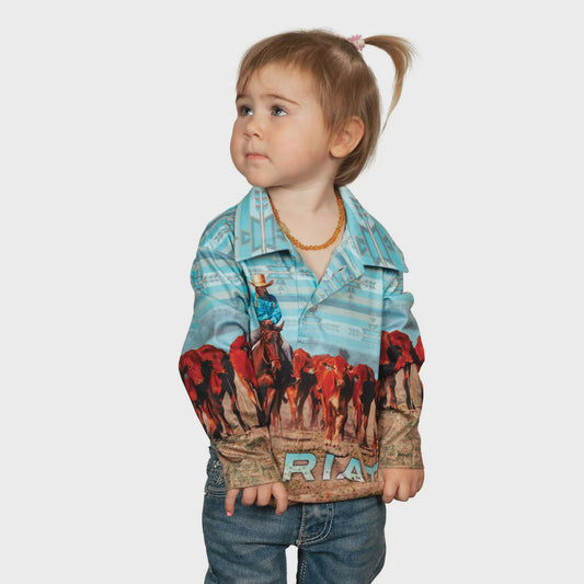 Ariat Kids Fishing Shirt Little Cowgirls