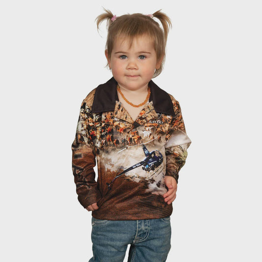 Ariat Kids Fishing Shirt Helimustering