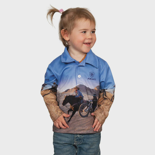 Ariat Kids Fishing Shirt Lets Ride