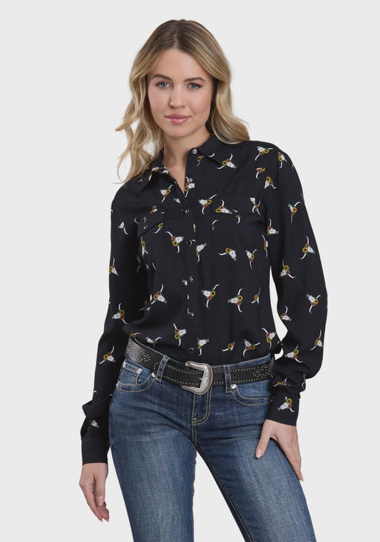 Roper Womens Five Star Collection Print Shirt