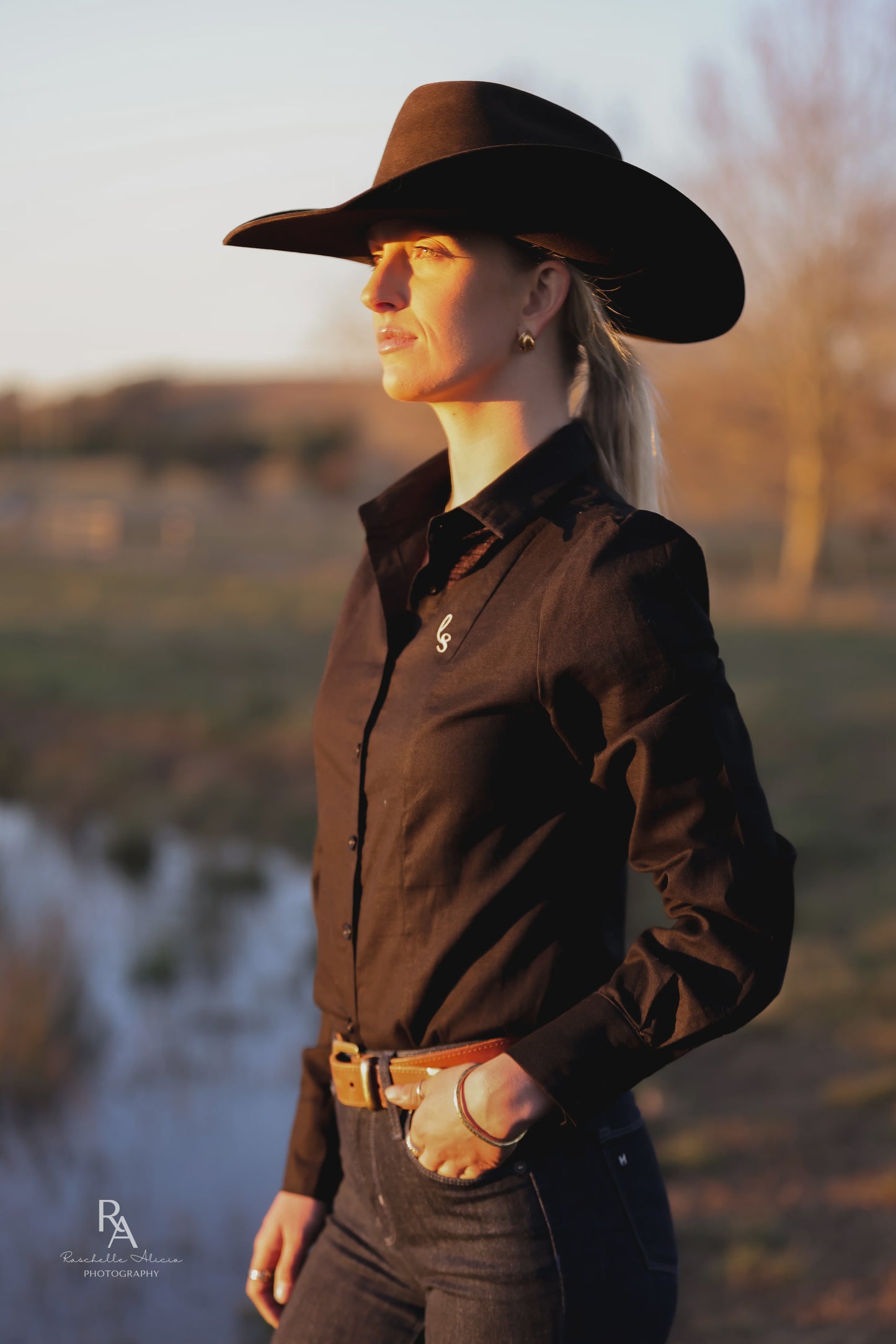 Lime & Soda Layla Shirt in Black