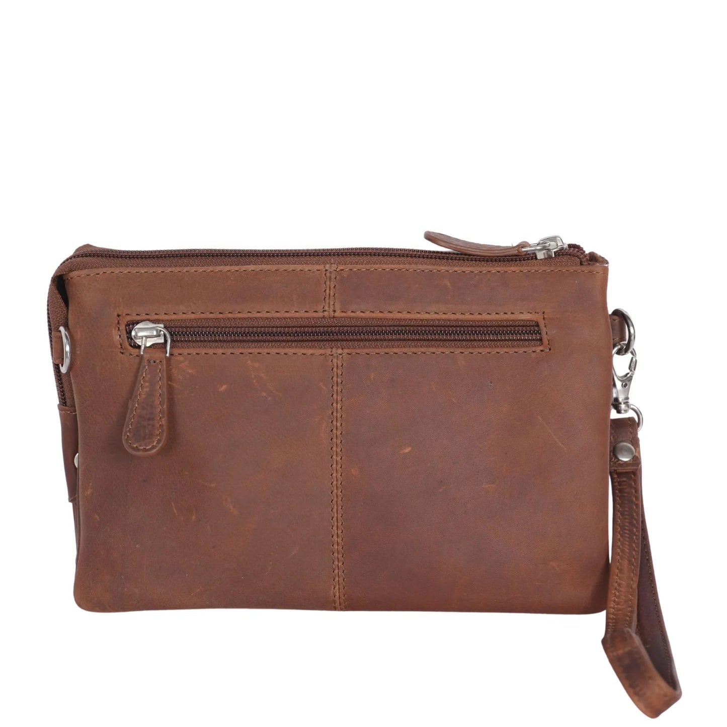 Cenzoni Womens Tan Leather Wallet Bag