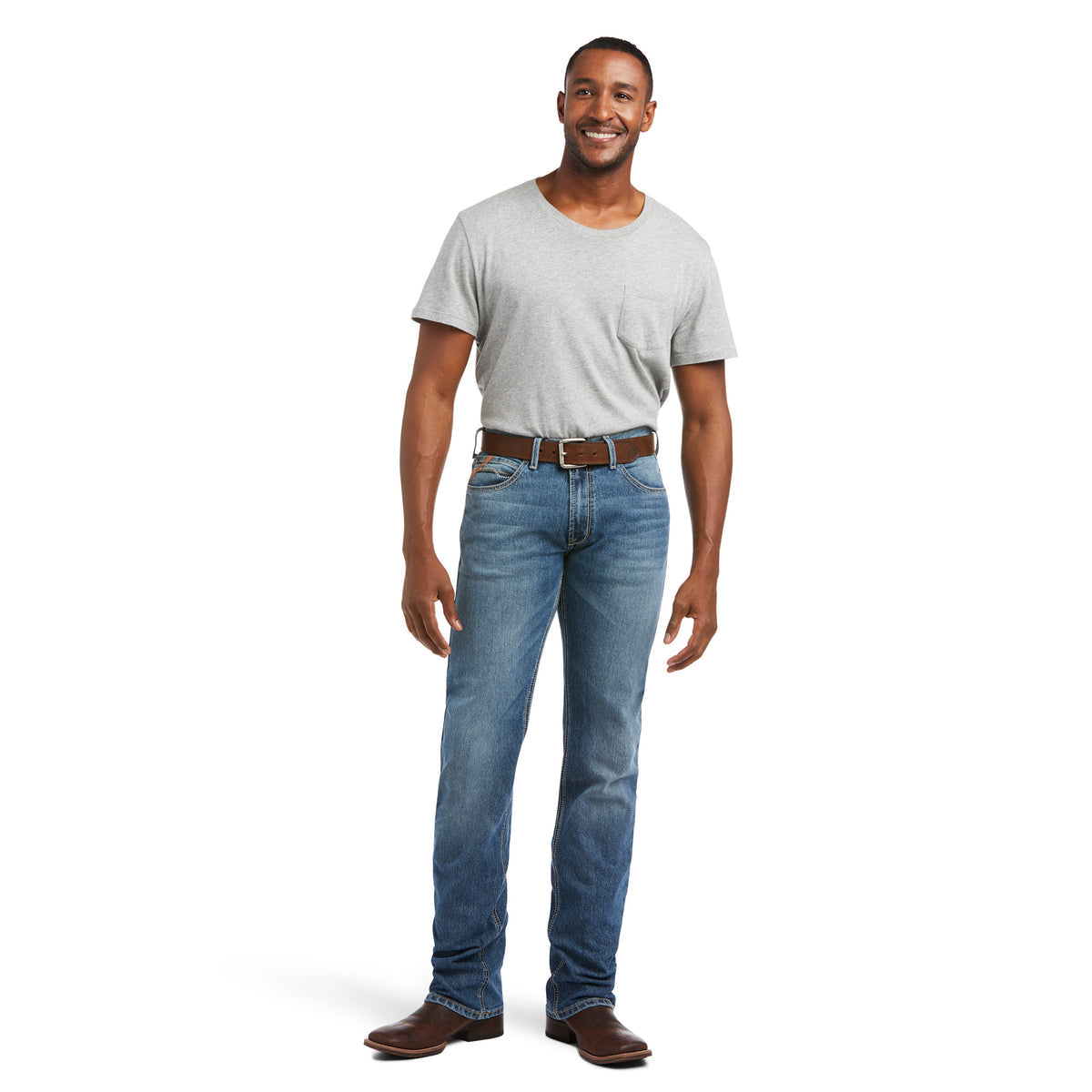 Ariat Mens M5 Slim Leg Stretch Santiago Jeans