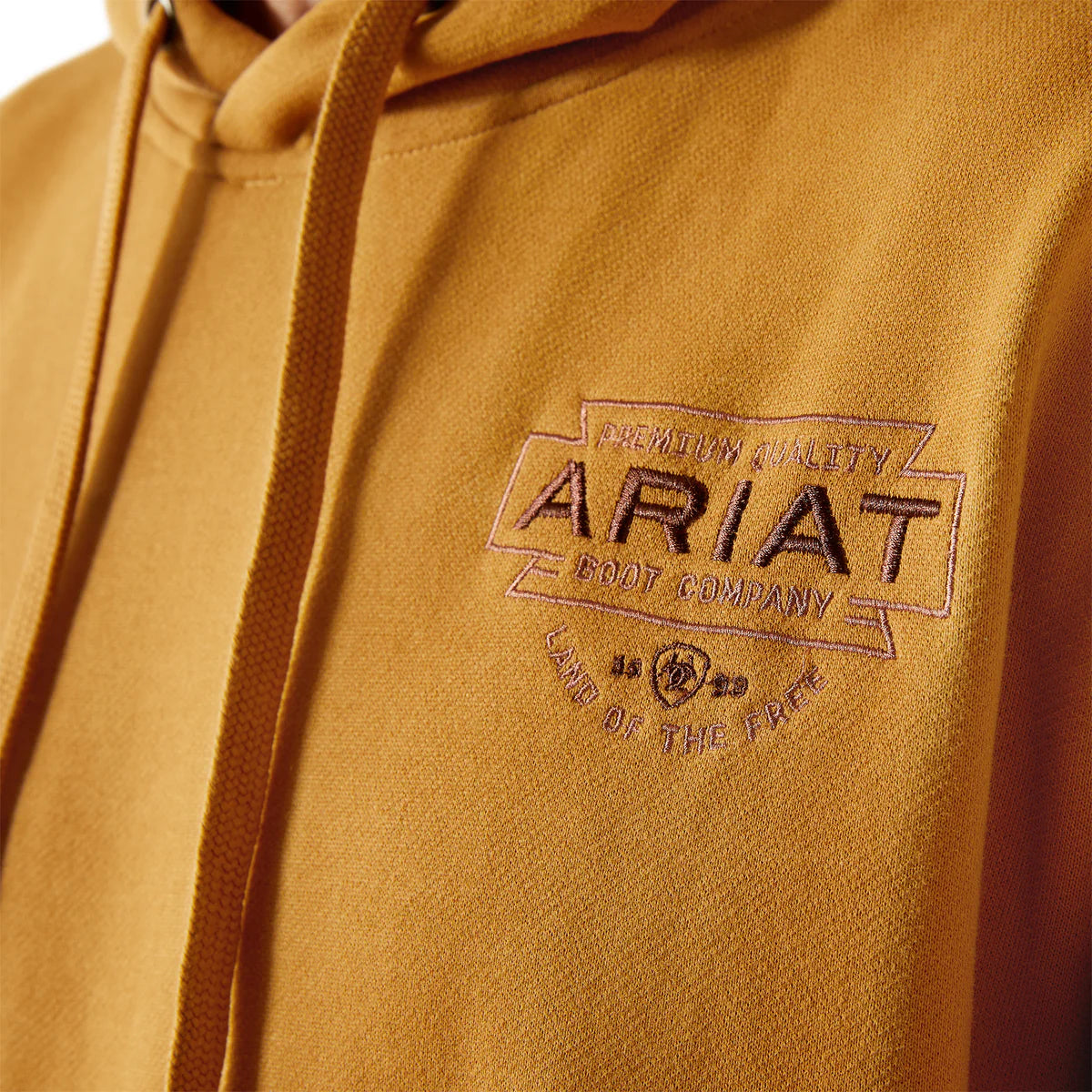Ariat Mens Southwest Simple Buckle Hoodie in Bone Brown