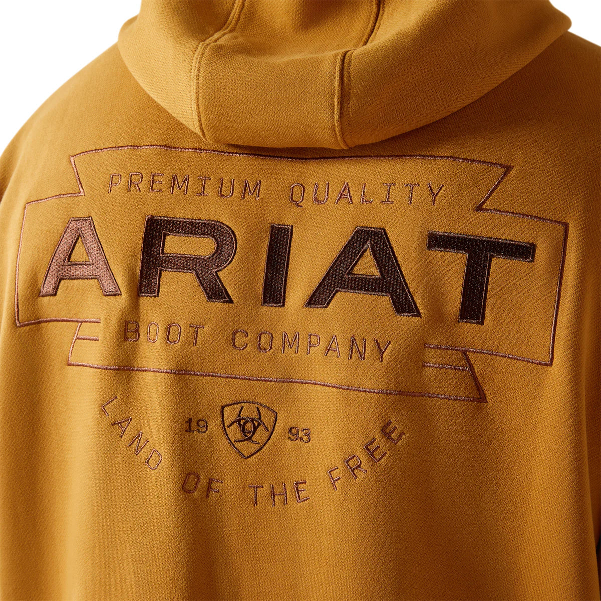 Ariat Mens Southwest Simple Buckle Hoodie in Bone Brown
