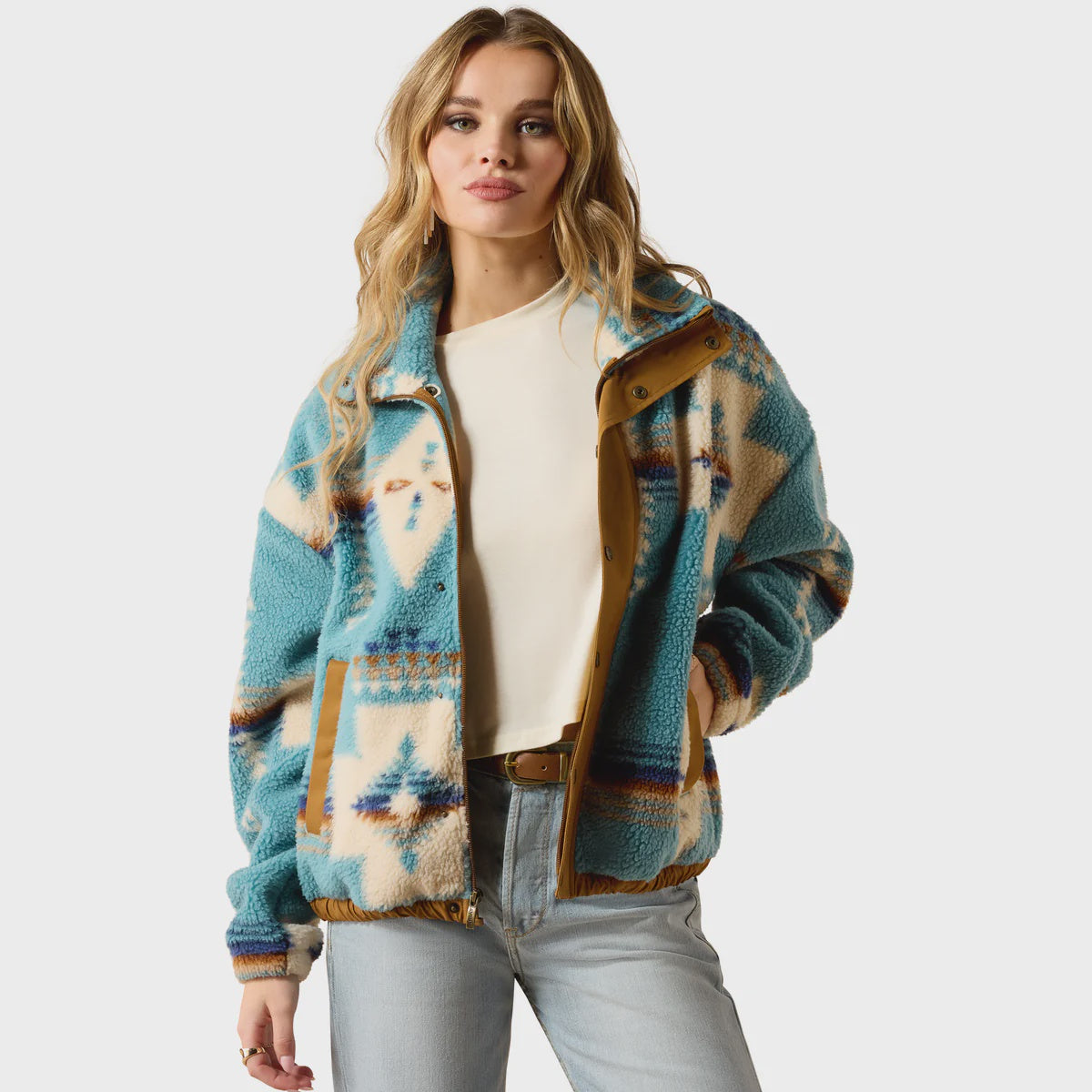 Ariat Womens Sherpa Blocked Jacket