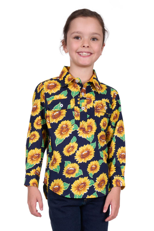 Hardslog Kids Ally 1/2 PLKT LS Shirt