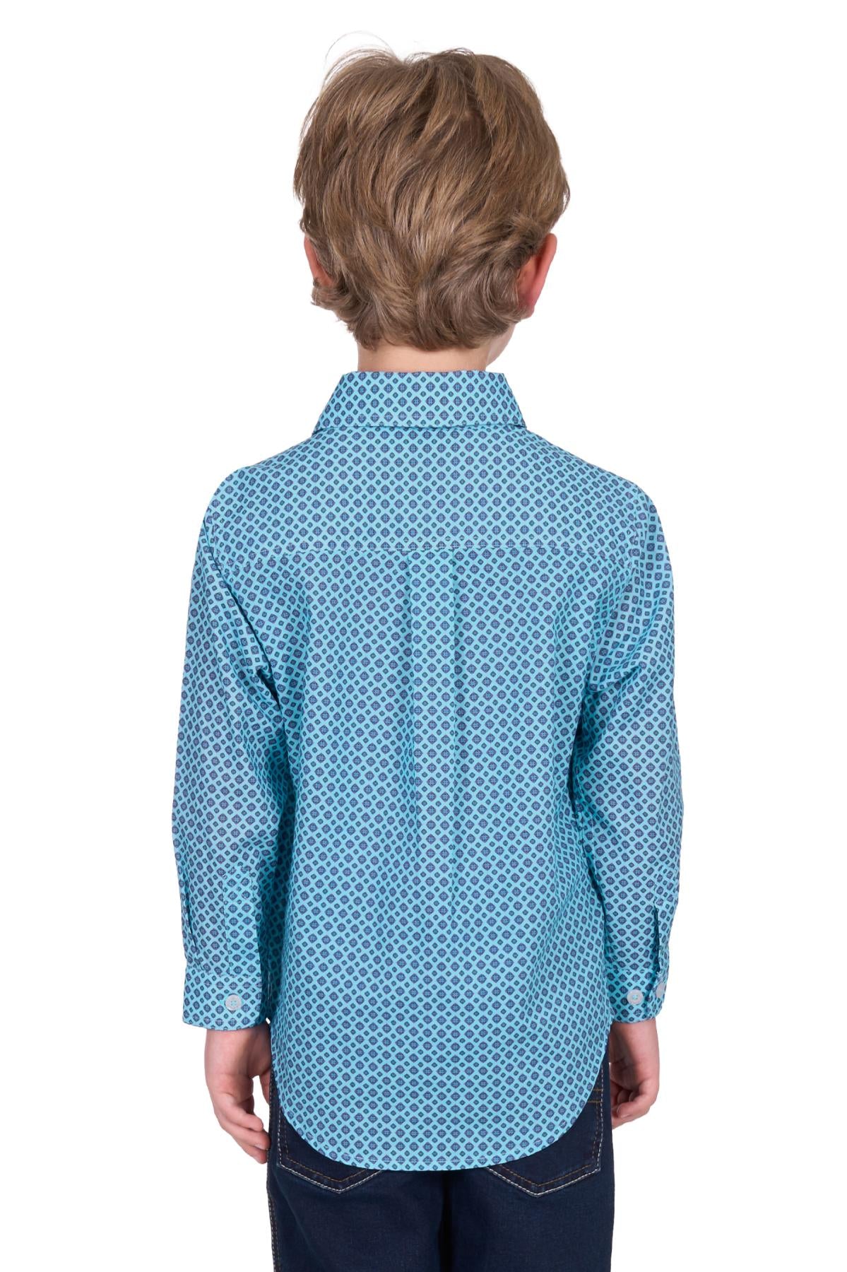 Hard Slog  Kids Lygon 1/2 PLKT LS Shirt