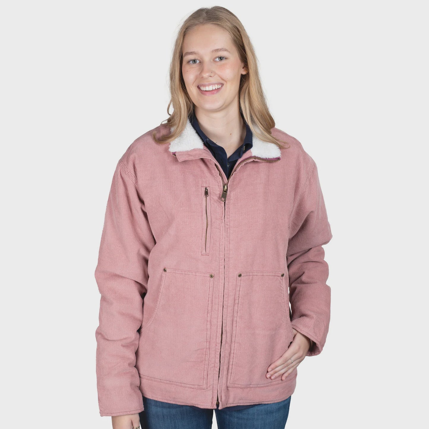 Just Country Womens Diamantina Sherpa Corduroy Jacket
