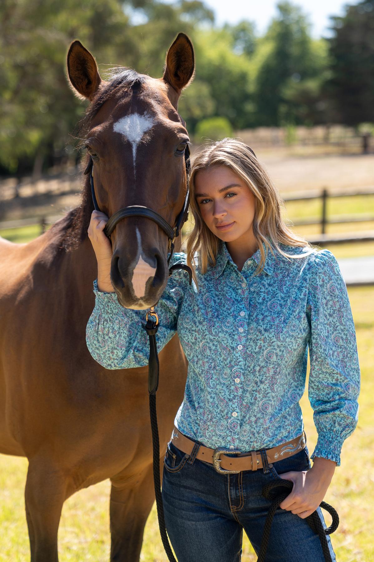 Pure Western Womens Riley LS Shirt