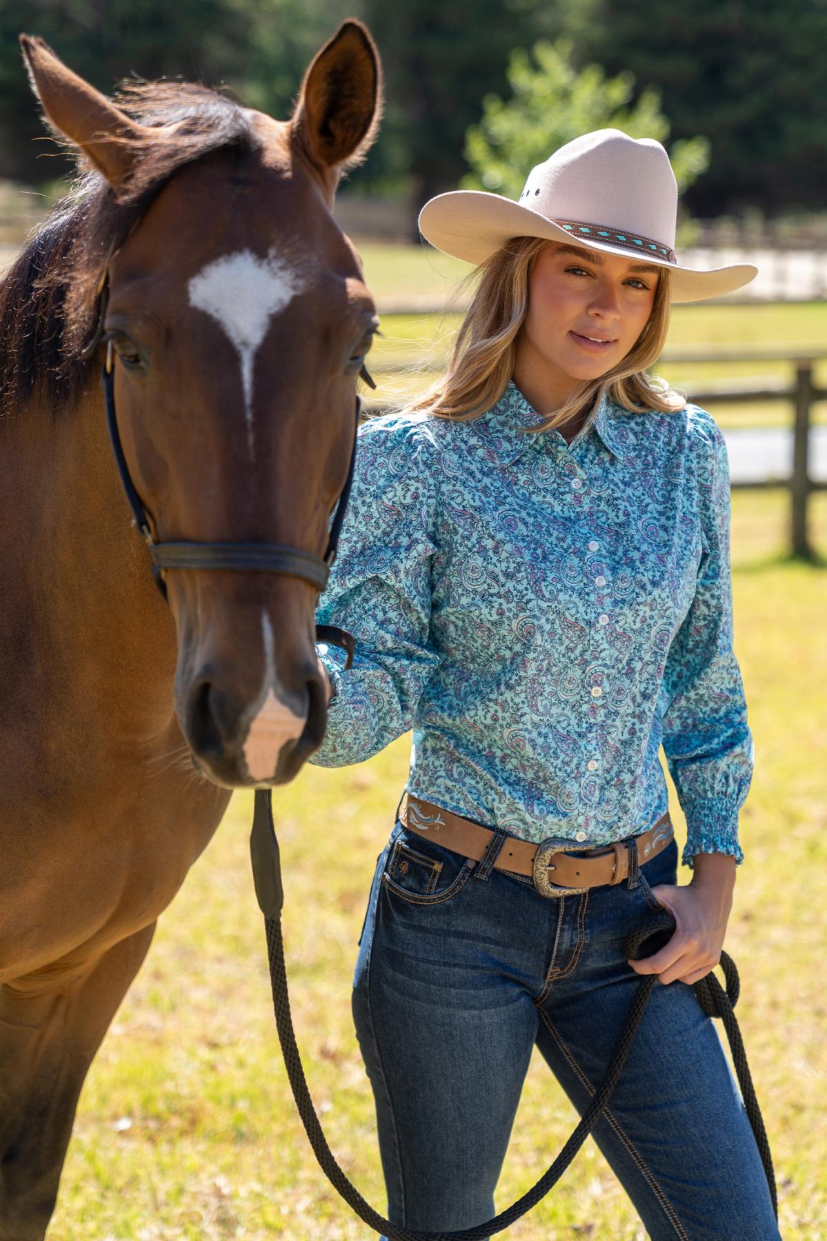 Pure Western Womens Riley LS Shirt