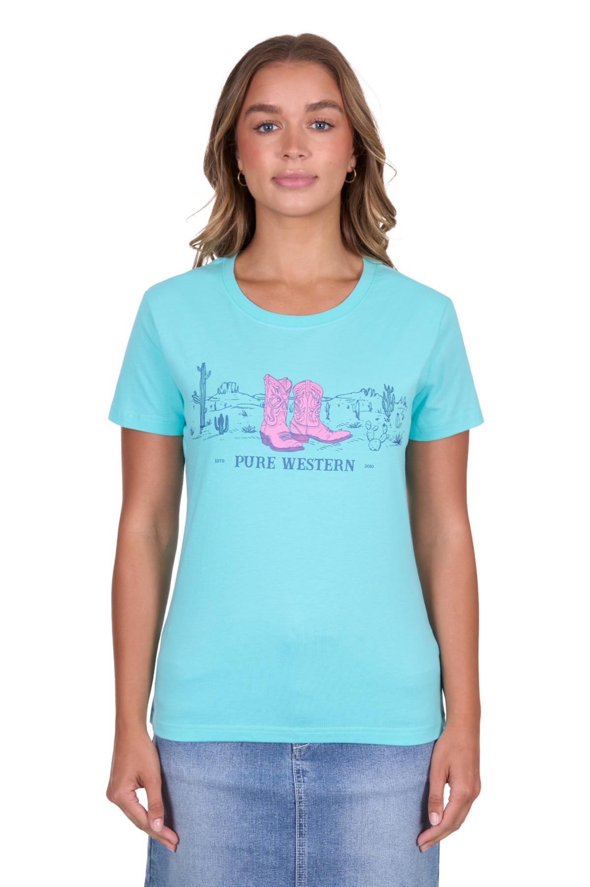 Pure Western Womens Shelly SS Tee