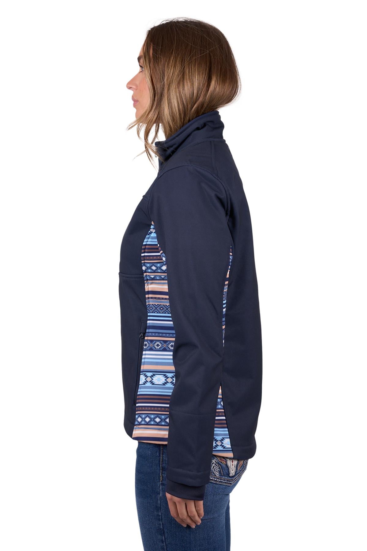 Pure Western Womens Misha Softshell Jacket in Navy