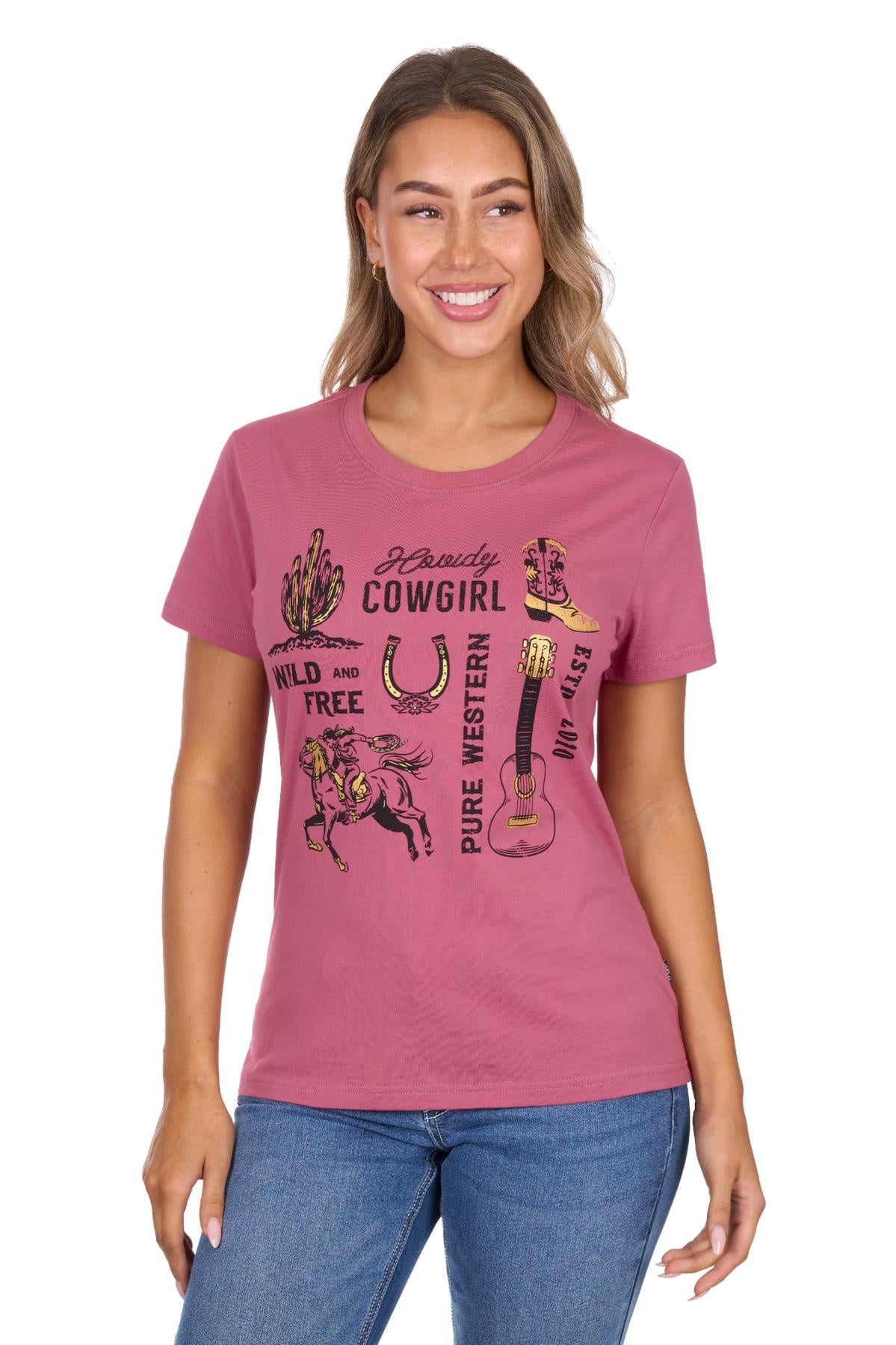 Pure Western Womens Trinity S/S Tee
