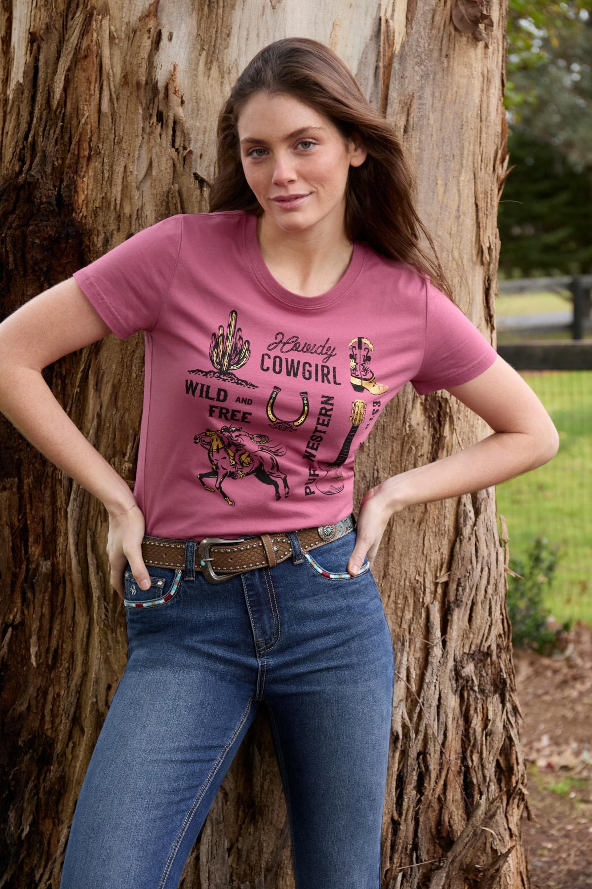 Pure Western Womens Trinity S/S Tee