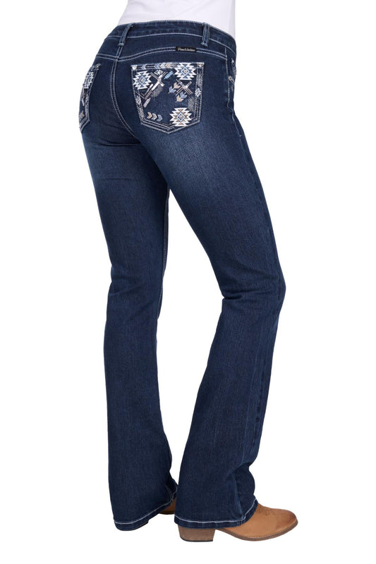 Pure Western Womens Raven Boot Cut Jeans