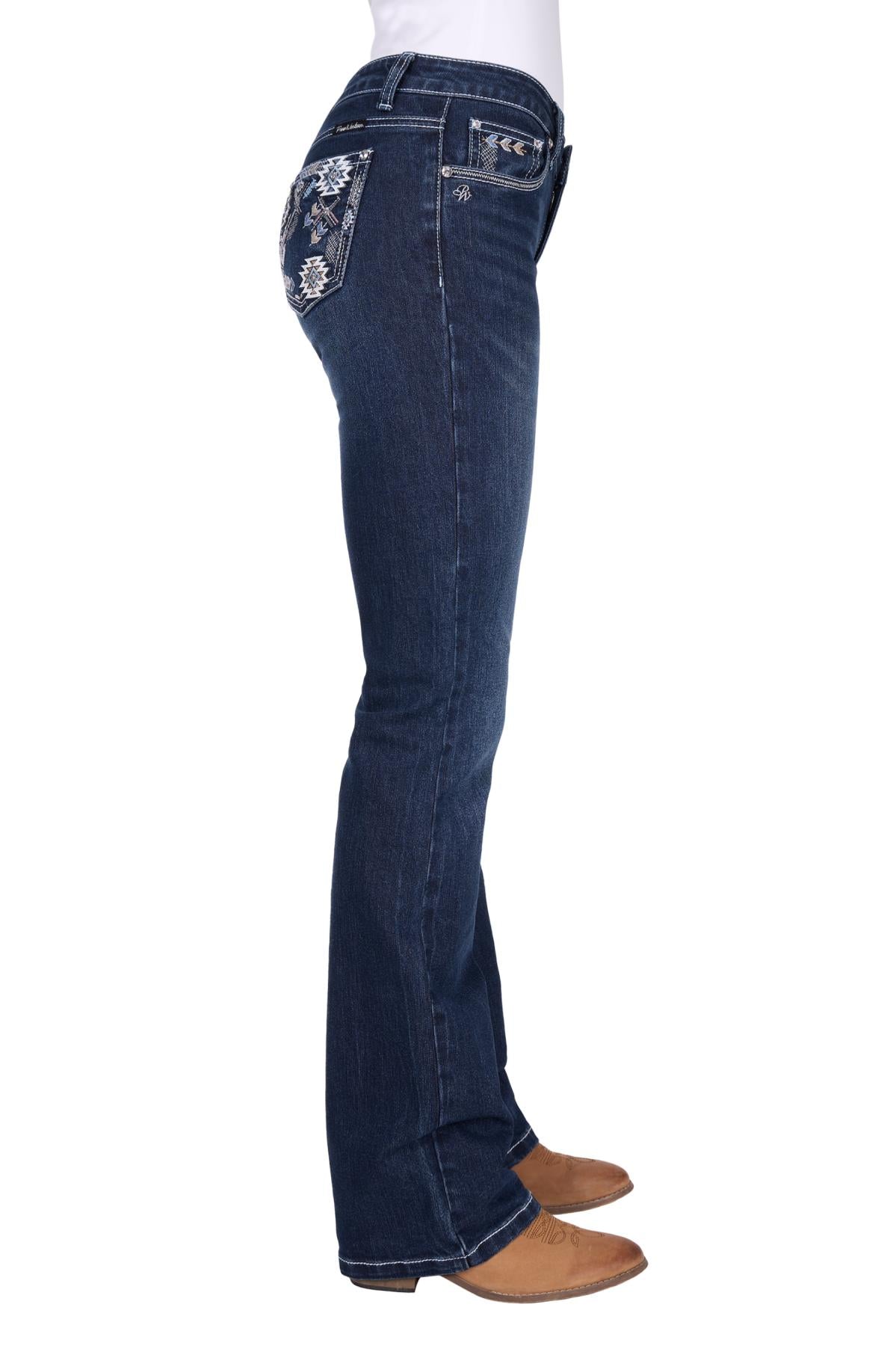 Pure Western Womens Raven Boot Cut Jeans