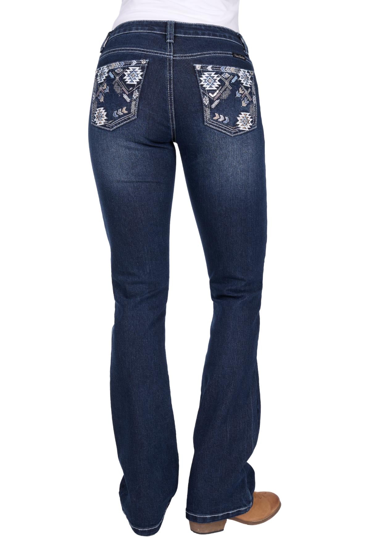 Pure Western Womens Raven Boot Cut Jeans