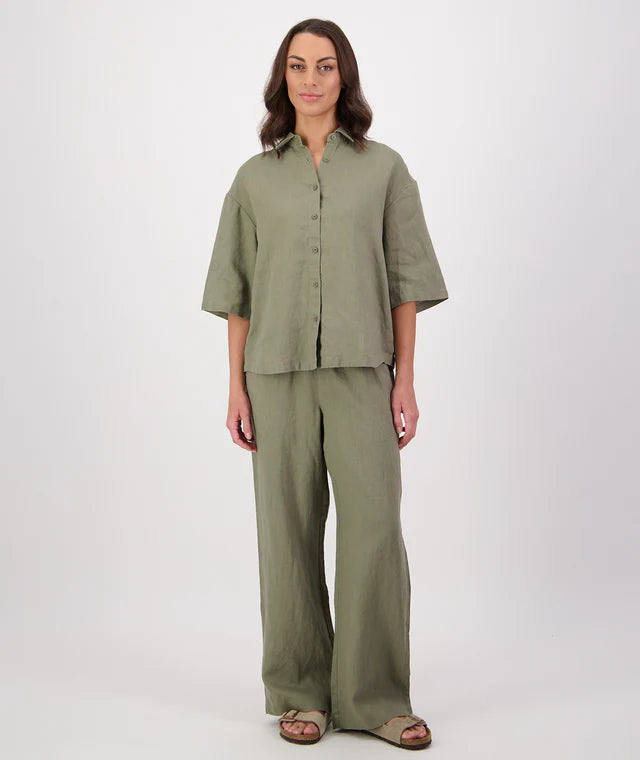 Swanndri Womens Ethel Linen SS Shirt