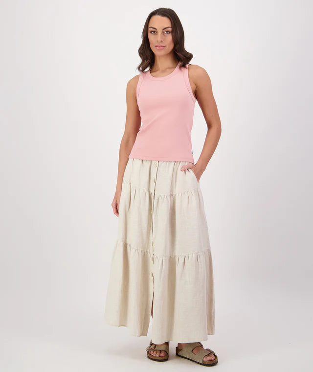 Swanndri Womens Audrey Linen Skirt
