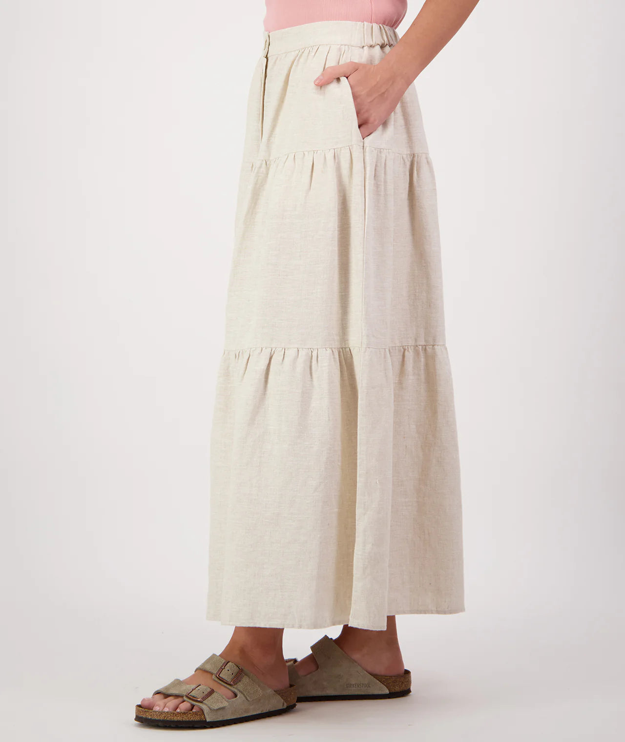 Swanndri Womens Audrey Linen Skirt