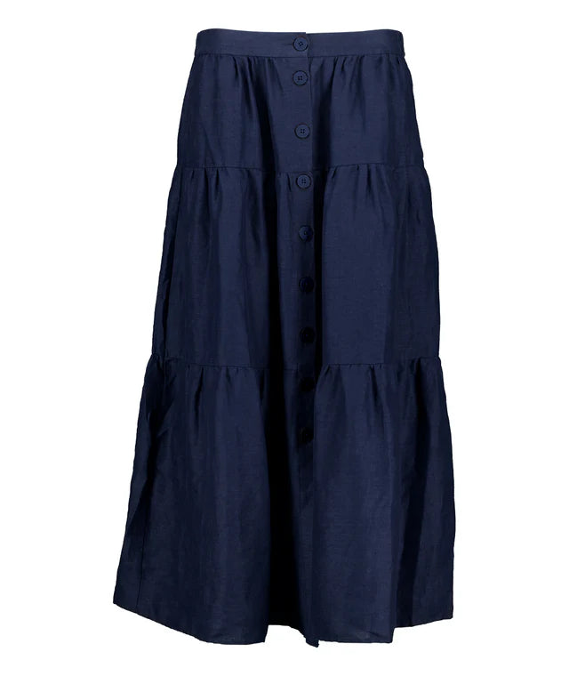 Swanndri Womens Audrey Linen Skirt